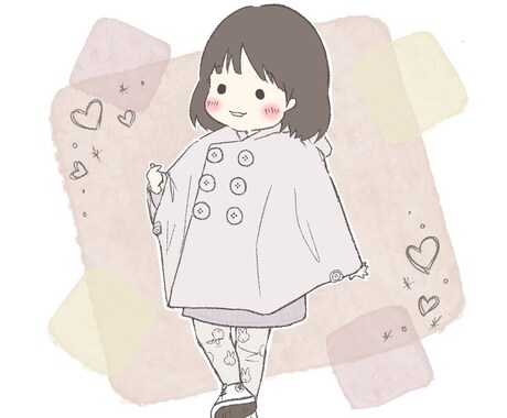 お子さまのゆるかわイラスト描きます SNSのアイコンや待ち受け、成長の記念にどうぞ！ イメージ1