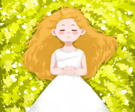 商用無料！ゆるふわ可愛いファンタジー少女を描きます 夢みたいな、ふわっと優しい女の子を✧ イメージ1