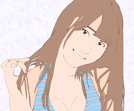 写真からイラスト風似顔絵アイコン描きます アイコンを変えて気分転換したい時などにご利用ください。 イメージ2