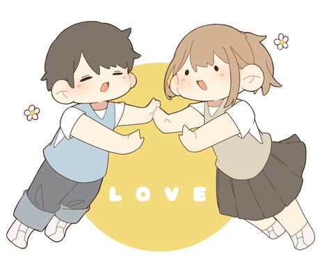 商用OK！ほんわかしたイラスト描きます ウェルカムボード、SNSアイコンなどに！！ イメージ1