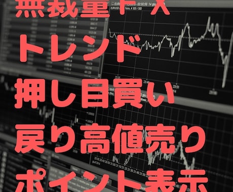 トレンド・押し目買い・戻り高値売りポイント表します 簡単無裁量トレード！！ニコちゃんマークでポイント表示 イメージ1