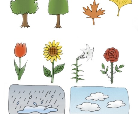 hatibeeeさま専用、素材のイラストを描きます 4枚のイラストで色々な表情を描きます イメージ2