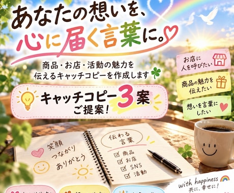 あなたの想いが伝わる言葉を考えます イメージ1