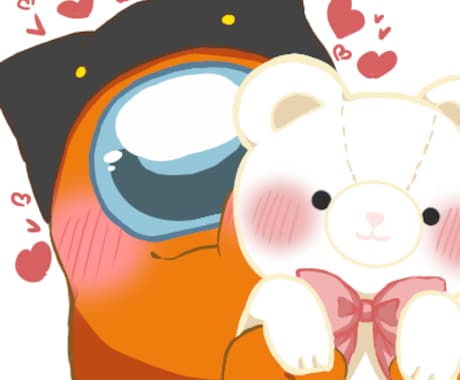 AmongUsのアイコン描きます AmongUsのキャラをモチモチ、可愛らしく描きます♡ イメージ2