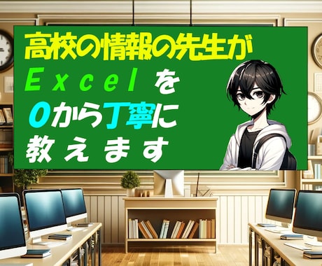 初心者向けにExcel教えます 情報の先生が親身に教えるExcel。とことん教えます。 イメージ1