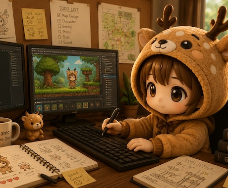 オリキャラをゲーム化|先着3名25%OFFします ポートフォリオ作品を基準に世界観に合うゲームを制作 イメージ1