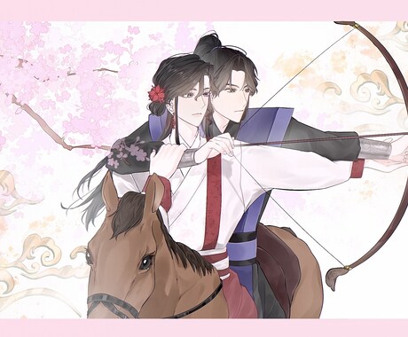 中華風で華やかなイラストを作成します アイコン映えするイラストが欲しい方！ イメージ2