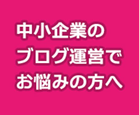 業界１５年のプロがあなたの企業ブログの感想書きます お客様とのズレに気づいていますか？修正案・レポート作成します イメージ1