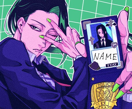 アイコン制作行います カッコよく目立つ男性絵アイコン イメージ2