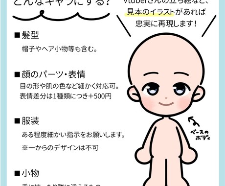 くっきり可愛い♪ミニキャライラストお描きします シンプルだけど存在感◎配信やグッズ用におすすめ！ イメージ2