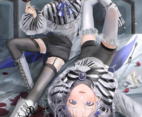 イラスト制作いたします ダークな雰囲気のイラストお描きします。 イメージ2