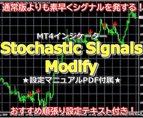 ストキャスティクスの特殊インジケーターを提供します FX戦略の一助に！✅️最強の順張り設定をお教えいたします❗️ イメージ1