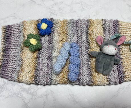 施設入居、認知症の方におすすめします 優しい手触り♪安心ぬくもりマフ【完成品販売】 イメージ2