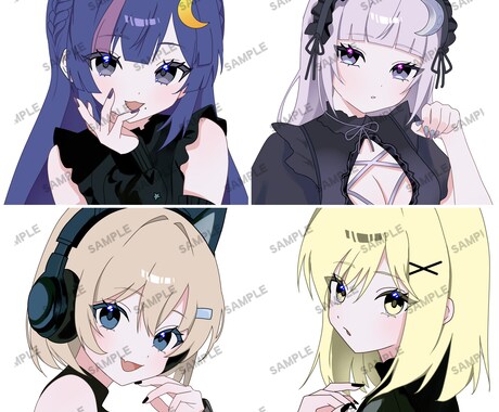 商用利用可能イラストます 今まで、VTuberさんからの依頼は15件いただきました。 イメージ2