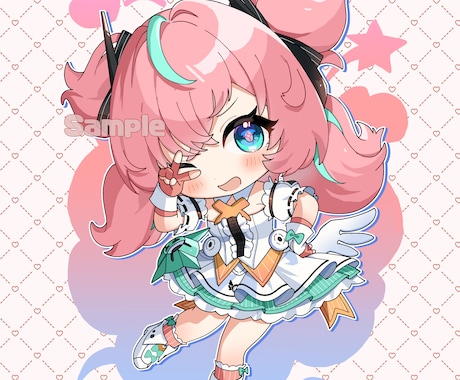 ちょっとリッチな可愛いミニキャラ製作いたします グッズや動画に適した見応えのあるミニキャラを製作いたします！ イメージ2