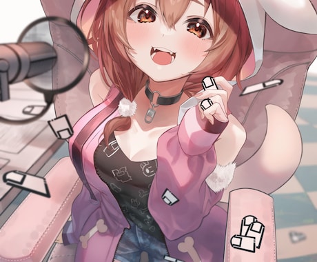 可愛いキャラクターイラストをお描きします グッズ用、動画用、アイコン用など何でもご相談ください!! イメージ1