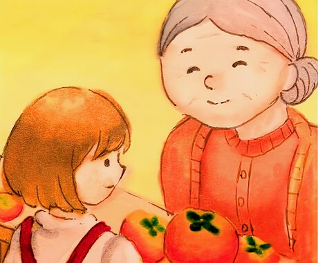 可愛らしい絵本のような絵を提供します 美術を習っている短大生のものです。温かくなる絵を描きます イメージ2