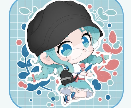 商用OKポップで可愛いSD(ちび)キャラ描きます YouTuberさんなど配信活動などでちびキャラが必要な方へ イメージ2