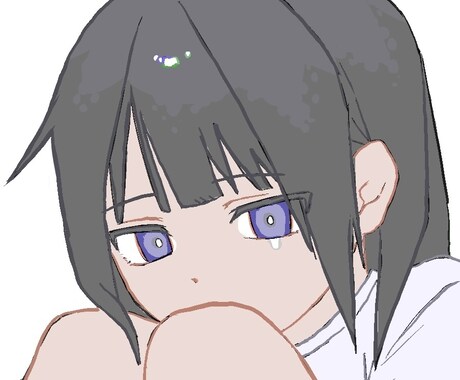 SNSで使えるイラストを描きます 儚げな女の子を描くのが得意です! イメージ1