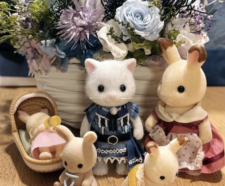 アイドル衣装のシルバニアなど作ります ミニチュア衣装を着用したシルバニアなどの制作をいたします。 イメージ2