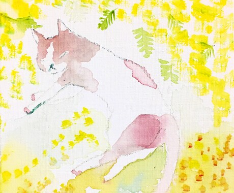 絵画作品を制作します 似顔絵や、お好きなテーマ(気持ちや好きな生き物など) イメージ1