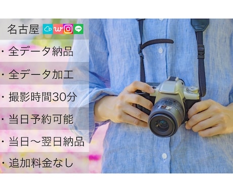 名古屋／プロフィール写真撮影／全納品+加工します 最短・最安値！マッチングアプリ経験者がモテる写真を撮影！ イメージ1