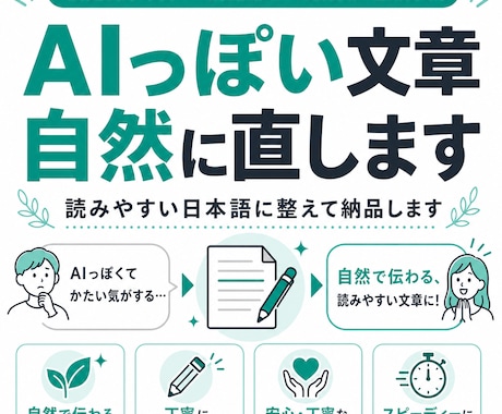 AI文章を自然な日本語に直します イメージ1