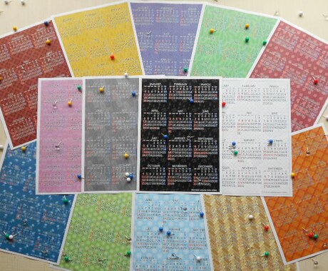 【全14色入り】2016年版ラッキーカラーカレンダー【プリンタが無いって人はコンビニで印刷してね♪】 イメージ1