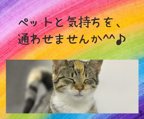 ペットの意識と繋がって、気持ちをお伝えします ペットの気持ちを知って、もっともっと絆を深めませんか？ イメージ1