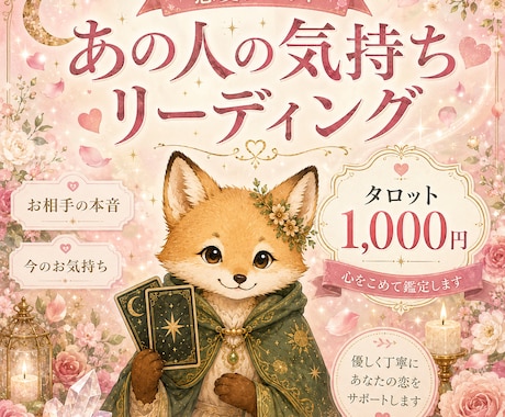 あの人の気持ち│ 恋愛ミニリーディングします 相手の本音を3枚リーディング|PDF鑑定書 イメージ1