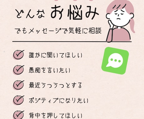 30分☘️LINE感覚！相談や愚痴も返信します 【5月末までお試し期間中】電話が苦手でも大丈夫！ イメージ1