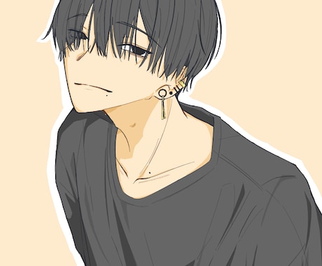 立ち絵、アイコンに使用できるイラスト描きます 自分だけのかっこいいイラスト。 イメージ1