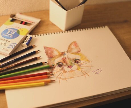 ペットの似顔絵描きます アナログでペットの似顔絵を描きます。 イメージ2