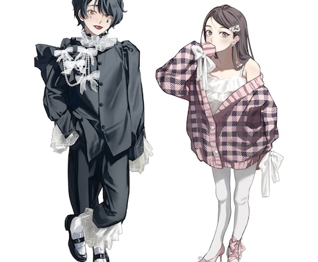 商用利用◎キャラクター立ち絵・全身絵制作します TRPG等で使用可◎質感に自信あります！ イメージ2