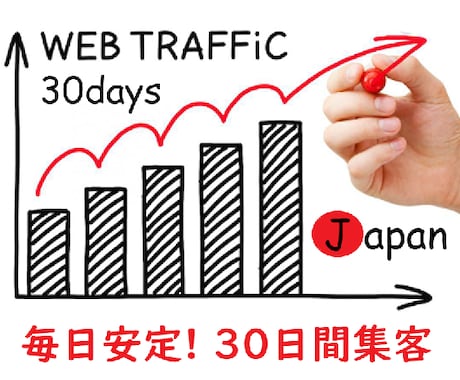 約30日！あなたのウェブサイトに本当の人集客します 日本のニッチクライアントを集客！毎日400～500人の訪問。 イメージ1