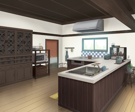配信・自作ゲームに！背景イラスト制作します 用途に合わせてイラストを制作致します！ イメージ1