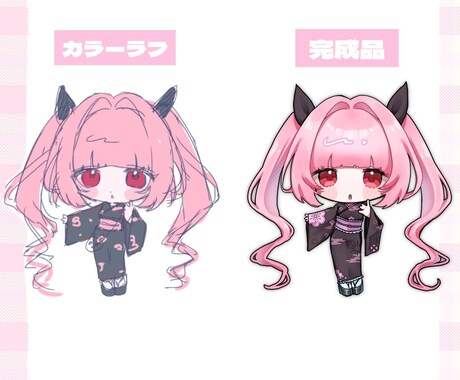 3名限定価格・かわいいSDキャライラスト制作します 商用利用可・SNS・グッズ向けのSDキャラ制作いたします！ イメージ2