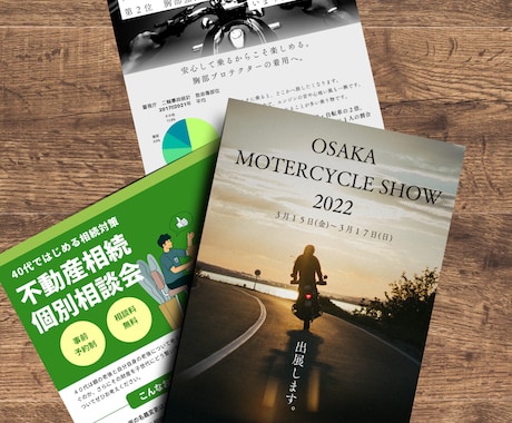 目的に合ったチラシ、ポスターを作成致します 起業、開業などこれから忙しい方へ イメージ2