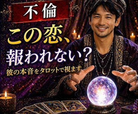 彼の本音をタロットで視ます 【特別サービス中】このままの関係で良いのか迷っている女性へ イメージ1