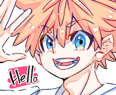 少年少女アイコンイラスト描きます SNS用アイコンイラスト描きます！バストアップのみ イメージ1