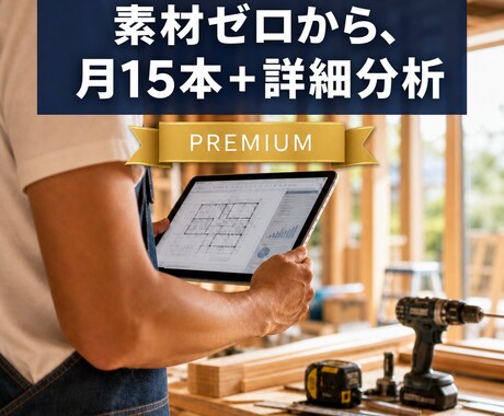 素材ゼロからInstagram月15本代行します 素材ゼロから月15本、AI×現場経験者が本格運用 イメージ1