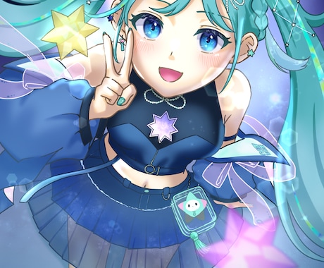 やわ光と透明感の人物イラスト描きます やさしい光でその人らしさを可愛く。 イメージ1