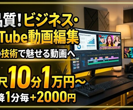 高品質！ビジネス・SNS動画等を編集いたします 丸投げOK！丁寧なヒアリングで、あなたの想いを形にします イメージ1