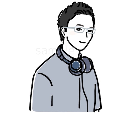 ニュアンスのあるシンプルな似顔絵アイコン制作します ゆるっとおしゃれ感♡オリジナリティのあるアイコンに イメージ2