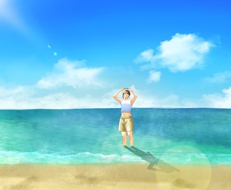 写真からイラストにします 思い出の写真を元に、鮮やかな印象のイラストに仕上げます！ イメージ1