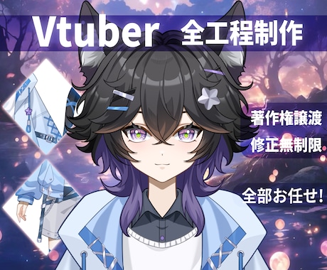 男性向け高品質デビューVtuberモデル制作します イメージ1