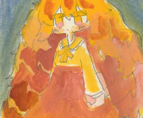 原画譲渡可！アクリルガッシュイラストを描きます ふんわりした光を表現します。油絵とはまた違った質感を イメージ2