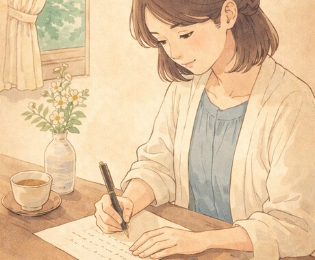 あなたの気持ちを静かに受け取り、お返事します ひとりで抱えている思いも一緒にほどいて、言葉にします。 イメージ1