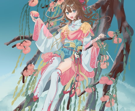 背景あり一枚イラスト作成します MV、記念、キービジュアルなど背景ありのイラストを描きます！ イメージ1