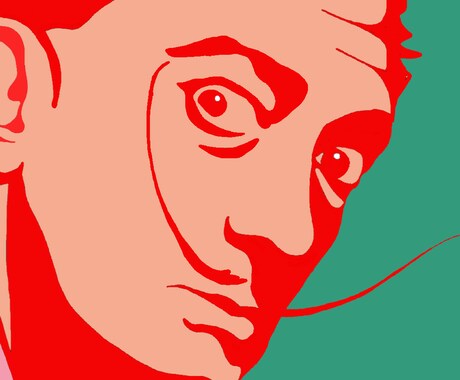 影を強調した似顔絵を描きます クールな似顔絵イラストが欲しい方にオススメです！ イメージ2